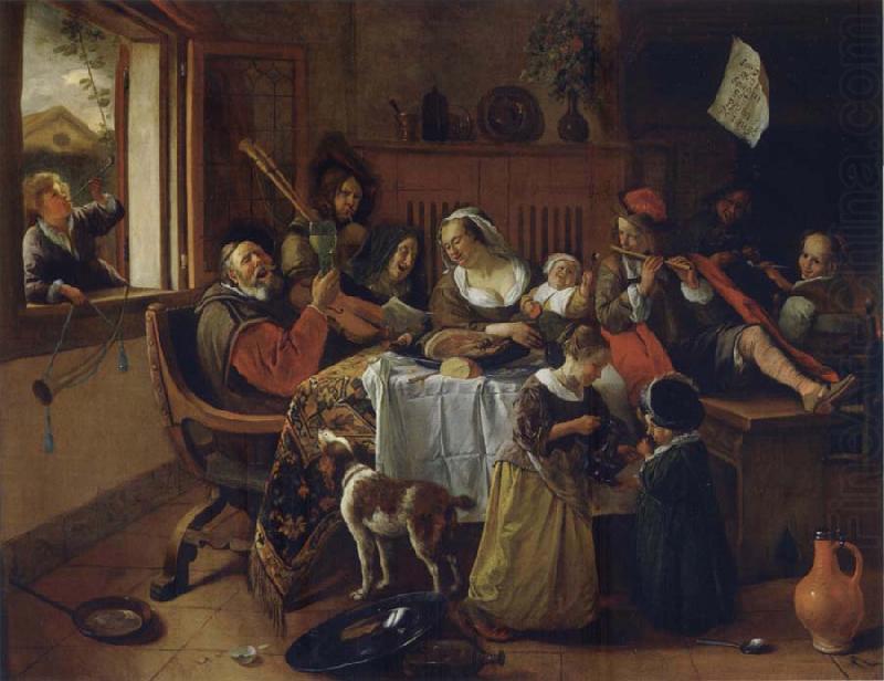 The Merry family, Jan Steen